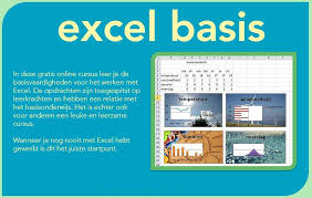 cursus excel online gratis