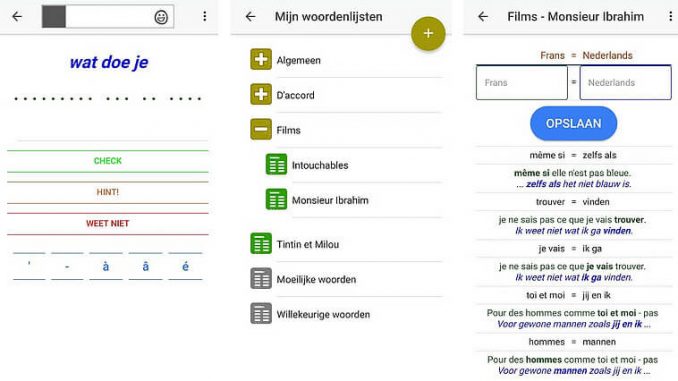 woordjes leren online